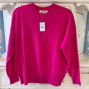 Madewell Pink Crew Neck Sweater